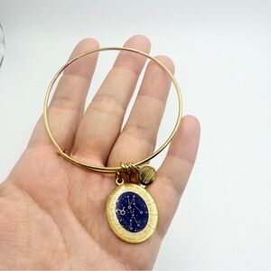 Alex and Ani Gold Celestial Wheel Scorpio Zodiac Charm Bangle Bracelet
